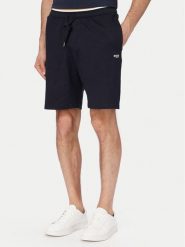 BOSS Szorty sportowe 50561493 Granatowy Regular Fit. Niebieskie krótkie spodenki sportowe męskie Boss, l, bez wzorów, z bawełny. Za 399.99 zł.