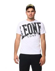 Koszulka męska z krótkim rękawem Leone Boxing. Zielone koszulki sportowe męskie LEONE 1947 APPAREL, m, bez wzorów, bez kołnierzyka, bez ramiączek, na fitness i siłownię. Za 84.16 zł.