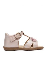 Nelli Blu Sandały CEO-CM240727-28 Różowy. Czerwone sandały dziewczęce Nelli Blu, ze skóry, bez zapięcia. Za 79.99 zł.