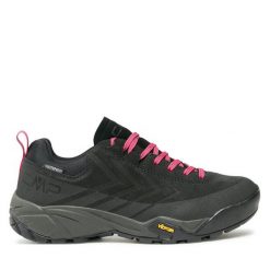 Trekkingi CMP. Czarne obuwie sportowe damskie CMP, bez wzorów, trekkingowe. Za 399.99 zł.