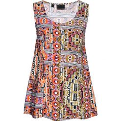 Top z wiskozy bonprix khaki z nadrukiem. Topy damskie marki DOMYOS. Za 74.99 zł.