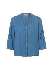 Marie Lund Bluzka Kobiety Bawełna (100%) niebieski, 44. Niebieskie bluzki damskie Marie Lund, bez wzorów, z bawełny, eleganckie, bez kołnierzyka, bez ramiączek. Za 169.95 zł.