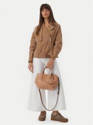 Guess Torebka Amorette HWBG78 98060 Beżowy ciemny. Brązowe torebki do ręki damskie Guess, z aplikacjami, ze skóry, bez dodatków. Za 607.99 zł.