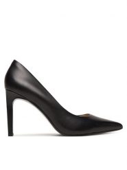 Calvin Klein Szpilki Ess Stiletto 90 HW0HW02608 Czarny. Czarne szpilki damskie Calvin Klein, bez wzorów, ze skóry, bez obcasa, bez zapięcia. Za 649.99 zł.