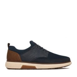 Półbuty Rieker. Niebieskie półbuty na co dzień męskie Rieker, bez zapięcia. Za 389.99 zł.