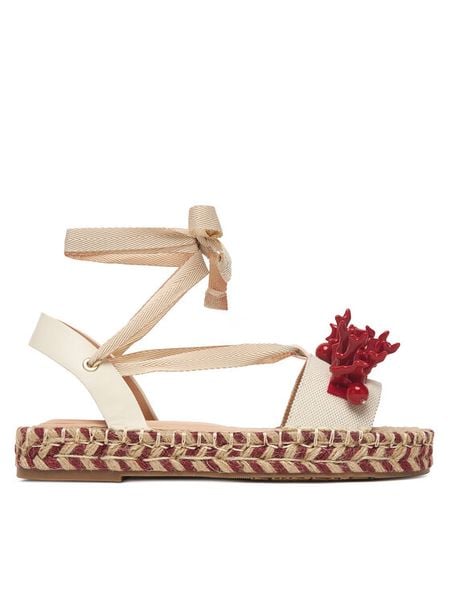 Liu Jo Espadryle Paros 02 SA6101 T6948 Beżowy. Brązowe espadryle damskie Liu Jo, bez wzorów, bez obcasa, bez zapięcia. Za 469.99 zł.