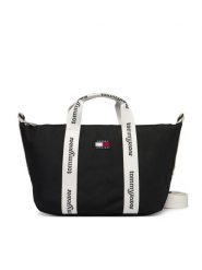 Tommy Jeans Torebka Ess Daily Mini Tote AW0AW18460 Czarny. Czarne torebki do ręki damskie Tommy Jeans, bez wzorów, z jeansu, bez dodatków. Za 289.99 zł.