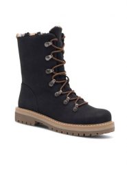 Jenny Fairy Trzewiki EVIE WS2911-06 Czarny. Czarne botki damskie Jenny Fairy, z syntetyku, bez obcasa, na płaskiej podeszwie, bez zapięcia. Za 179.99 zł.