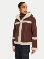 Liu Jo Kożuch TF4140 E0903 Brązowy Regular Fit. Brązowe płaszcze damskie Liu Jo, s, bez wzorów, z syntetyku, bez kaptura. Za 1,349.00 zł.