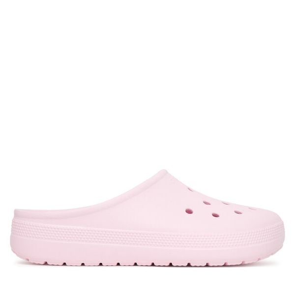 Klapki Crocs. Czerwone klapki damskie Crocs, bez wzorów, bez obcasa. Za 229.99 zł.