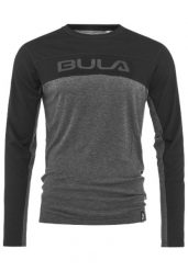Długi rękaw wełniany T-shirt męski Bula Retro Merino. Czarne bluzki z długim rękawem męskie Bula, l, bez wzorów, z materiału, klasyczne, bez kołnierzyka. Za 393.55 zł.