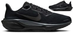 Buty sportowe Nike Pegasus. Czarne obuwie sportowe damskie Nike, bez wzorów, z kauczuku, do biegania. Za 534.99 zł.
