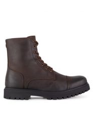 Hunter Trapery CHESTER-01 MI08 Brązowy. Brązowe śniegowce i trapery męskie Hunter, z nubiku, bez zapięcia. Za 449.99 zł.