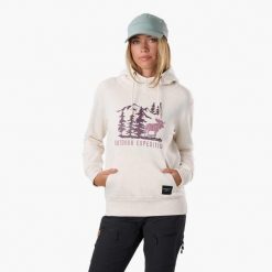 Bluza z kapturem Kobieta Swedemount Forest Hood wodoodporna. Brązowe bluzy damskie SWEDEMOUNT, xl, bez wzorów, z bawełny, z kapturem. Za 169.99 zł.
