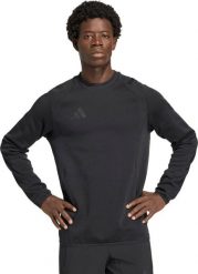 Adidas Bluza męska adidas Tiro 26 Travel Crew czarna JM5540 M. Czarne bluzy męskie Adidas, m, bez wzorów, bez kaptura. Za 198.79 zł.