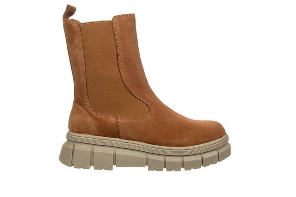 Botki Bayla-161 188 2103 53 Coconut Suede 161637, Brązowy, Skóra naturalna - 41. Brązowe botki damskie Bayla, na zimę, z gumy, eleganckie, z okrągłym noskiem, za kostkę, bez obcasa, bez zapięcia. W wyprzedaży za 242.10 zł.