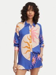 Maaji Koszula Dreambound PT2321CLS012 Niebieski Relaxed Fit. Niebieskie bluzki damskie Maaji, l, bez wzorów, z wiskozy, bez kołnierzyka, bez ramiączek. Za 429.99 zł.