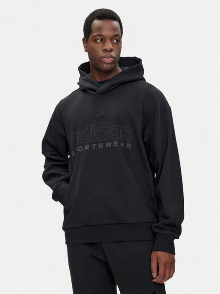 Adidas Bluza ALL SZN Fleece Graphic IX1266 Czarny Loose Fit. Czarne bluzy męskie Adidas, m, bez wzorów, z bawełny, bez kaptura. Za 189.99 zł.