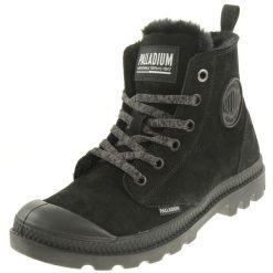 Buty sportowe Sneakersy damskie, Palladium Pampa Hi Zip WL. Czarne obuwie sportowe damskie Palladium, bez wzorów, z materiału, trekkingowe. Za 509.99 zł.