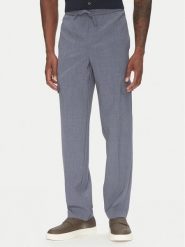 Lindbergh Spodnie materiałowe 30-01112A Niebieski Relaxed Fit. Niebieskie spodnie materiałowe męskie Lindbergh, m, bez wzorów, z materiału. Za 239.99 zł.