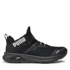 Sneakersy Puma. Czarne półbuty dziewczęce Puma, bez wzorów, bez zapięcia. Za 239.99 zł.