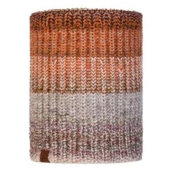 Komin na szyję dla dorosłych Buff Knitted & Fleece Neckwarmer zimowy. Szare szaliki i chusty damskie Buff, na zimę, bez wzorów. Za 138.30 zł.