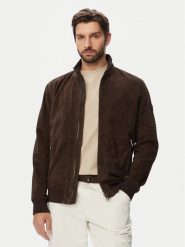 JOOP! Kurtka skórzana 1500158 80100853 Brązowy Regular Fit. Brązowe kurtki męskie JOOP!, m, bez wzorów, bez kaptura. Za 2,389.00 zł.