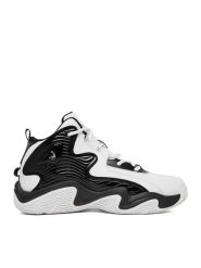 SHAQ Buty do koszykówki EO-DEVASTATOR 3.0 AQ95078B-BW Biały. Białe buty sportowe chłopięce Shaq, bez wzorów, ze skóry, bez zapięcia, do koszykówki. Za 279.99 zł.