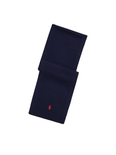 Polo Ralph Lauren Szalik 323953205001 Granatowy. Niebieskie rękawiczki dziecięce Polo Ralph Lauren, bez wzorów, z wełny. Za 279.99 zł.