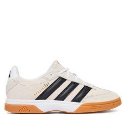Buty halowe adidas. Szare buty sportowe męskie Adidas, bez zapięcia. Za 341.99 zł.