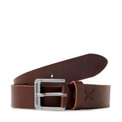 Pasek Męski Jack & Jones. Brązowe paski damskie Jack & Jones, bez wzorów. Za 69.99 zł.