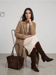 Klasyczny płaszcz jednorzędowy - beżowy. Brązowe płaszcze damskie Sinsay, l, bez wzorów, klasyczne, bez kaptura. Za 139.99 zł.