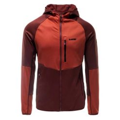 Bluza z kapturem Hi-Tec Camil. Czerwone bluzy męskie Hi-tec, xl, bez wzorów, z materiału, z kapturem, na fitness i siłownię. Za 216.90 zł.