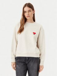 JDY Bluza Boogie 15320335 Beżowy Loose Fit. Brązowe bluzy damskie JDY, m, bez wzorów, z bawełny, bez kaptura. Za 69.99 zł.