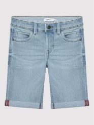 NAME IT Szorty jeansowe 13150022 Niebieski Slim Fit. Niebieskie szorty dla chłopców Name it, bez wzorów, z bawełny. Za 129.99 zł.