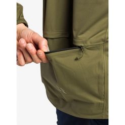 Kurtka z membraną Rab Cinder Kinetic Jacket. Zielone buty sportowe męskie RAB, bez wzorów, bez kaptura. Za 847.74 zł.