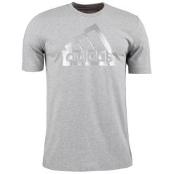 Adidas koszulka Mężczyzna sportowa t-shirt roz.M. Szare koszulki sportowe męskie Adidas, m, bez wzorów, sportowe, bez kołnierzyka. Za 126.99 zł.