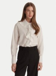 Marella Koszula Falesia 2613111071 Biały Regular Fit. Białe bluzki damskie Marella, bez wzorów, z bawełny, biznesowe, bez kołnierzyka, bez ramiączek. Za 779.99 zł.