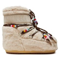 Śniegowce Moon Boot. Brązowe śniegowce i trapery damskie Moon Boot. Za 1,799.00 zł.