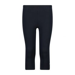 Dziewczęce legginsy 3/4 CMP. Niebieskie legginsy dla dziewczynek CMP, bez wzorów, z materiału. Za 108.50 zł.