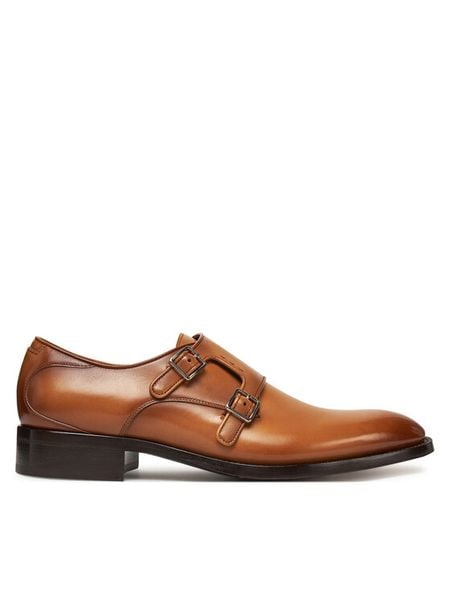 BOSS Półbuty Rill 50536617 Brązowy. Brązowe eleganckie półbuty Boss, ze skóry, wizytowe, bez zapięcia. Za 1,669.00 zł.