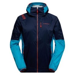 Kurtka turystyczna La Sportiva Across Lite. Niebieskie kurtki męskie La Sportiva, l, bez wzorów, bez kaptura. Za 946.65 zł.