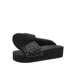 Klapki plażowe damskie Flip Flop Pool Hi Weave. Czarne klapki damskie Flip Flop, bez wzorów, sportowe, bez obcasa. Za 134.55 zł.