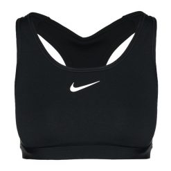 Biustonosz treningowy Nike Swoosh Medium Support. Czarne obuwie sportowe damskie Nike, bez wzorów, na fitness i siłownię. Za 190.16 zł.