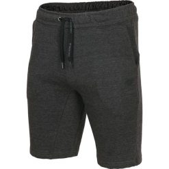 Spodenki dresowe męskie SKMD001 - ciemny szary melanż. Szare szorty męskie 4f, melanż, z bawełny. W wyprzedaży za 59.99 zł.