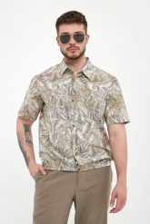 Koszula męska z nadrukiem ARMANI EXCHANGE. Koszule męskie Armani Exchange, m, bez wzorów, bez kołnierzyka, bez ramiączek. Za 429.00 zł.