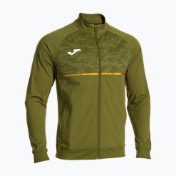 Bluza do biegania męska Joma Record III Full Zip. Zielone bluzy męskie Joma, l, bez wzorów, bez kaptura. Za 172.80 zł.