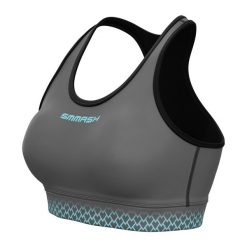 Biustonosz fitness SMMASH Scale. Szare obuwie sportowe damskie SMMASH, bez wzorów, na fitness i siłownię. Za 69.99 zł.
