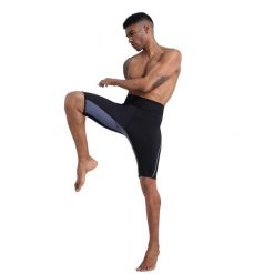 Spodnie fitness wyszczuplające neoprenowe dla mężczyzn SlimBody. Czarne spodnie sportowe męskie SLIMBODY, m, bez wzorów, z materiału, do biegania. Za 139.00 zł.