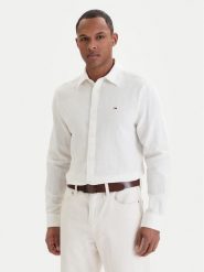 Tommy Jeans Koszula DM0DM22761 Écru Regular Fit. Koszule męskie Tommy Jeans, m, bez wzorów, z jeansu, bez kołnierzyka, bez ramiączek. Za 369.99 zł.
